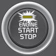 Kia Carnival: ENGINE START/STOP button position. Redish orange