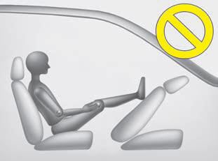 Kia Carnival: Occupant Detection System(ODS). - Never place feet on the front passenger seatback.