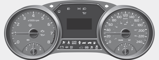 Kia Carnival: Instrument cluster. Type A