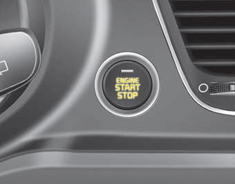 Kia Carnival: Illuminated ENGINE START/STOP button. Whenever the front door is opened, the ENGINE START/STOP button will illuminate