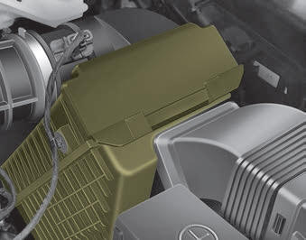 Kia Carnival: Air cleaner. It must be replaced when necessary, and should not be washed.